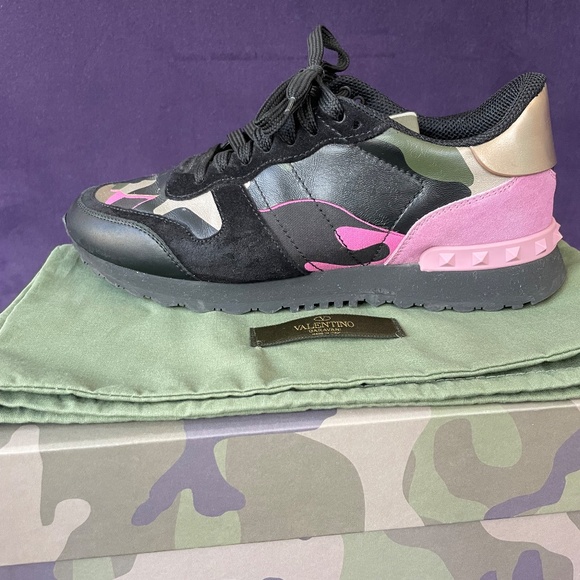 Valentino pink camo sneakers, size 38. - Picture 6 of 10